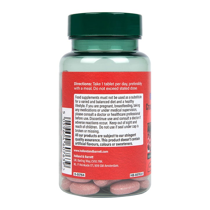 Holland & Barrett High Strength Cranberry Extract 400mg 90 Tablets
